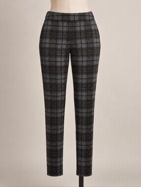 Swing Control Plaid Pull-On Pants Size 6 / EU 38